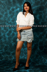 Star Embroidered Cotton Top